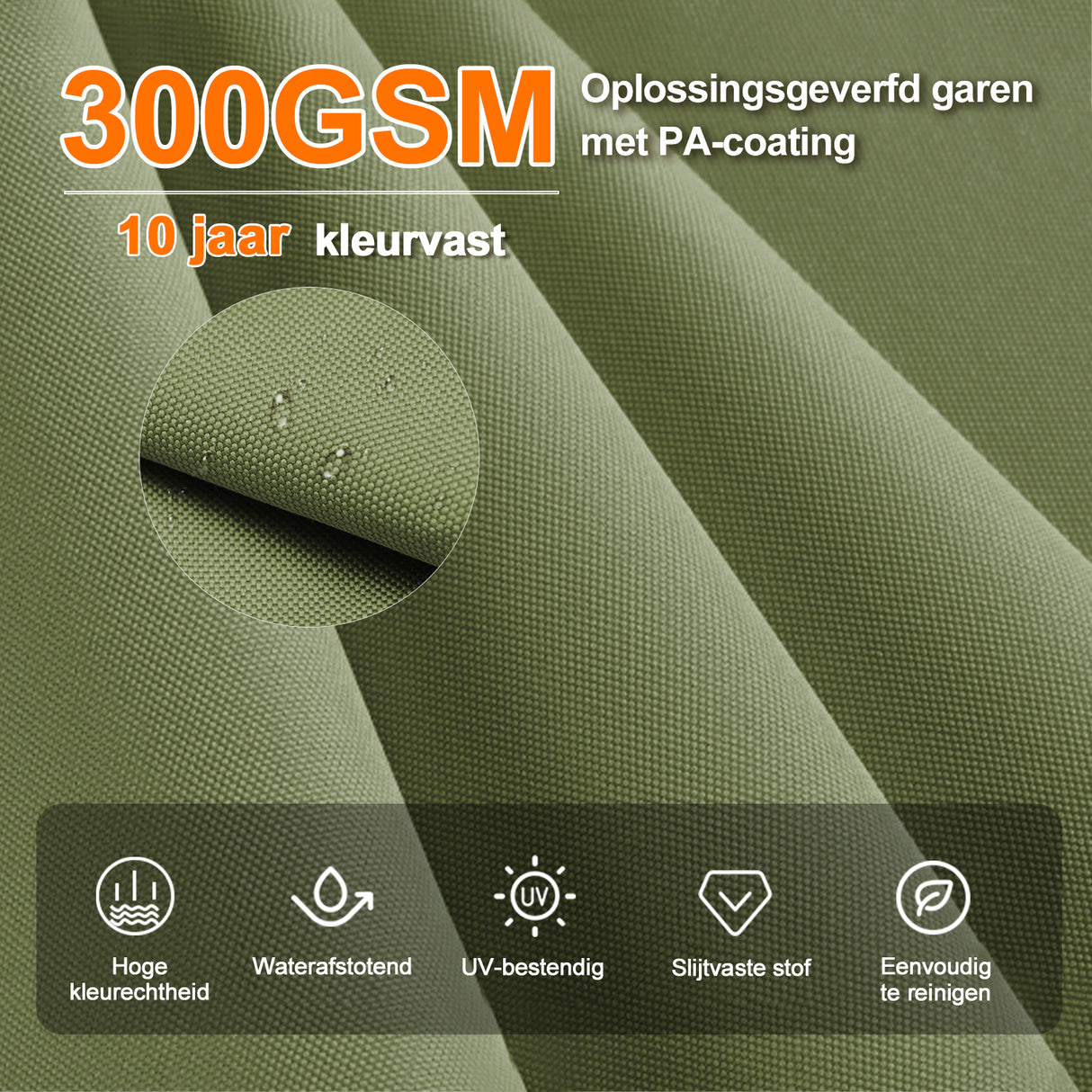 Patioslife Aegis Premium Zweefparasol – 360° Draaibaar met LED-Verlichting – Gepoedercoat Aluminium Frame – Glasvezel Baleinen – Tuin & Terras