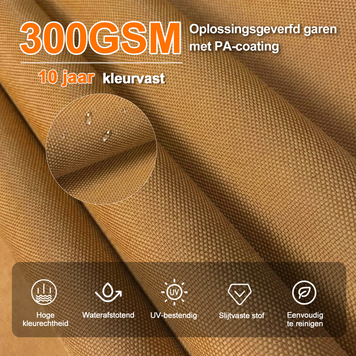 Patioslife Aegis Premium Zweefparasol – 360° Draaibaar met LED-Verlichting – Gepoedercoat Aluminium Frame – Glasvezel Baleinen – Tuin & Terras