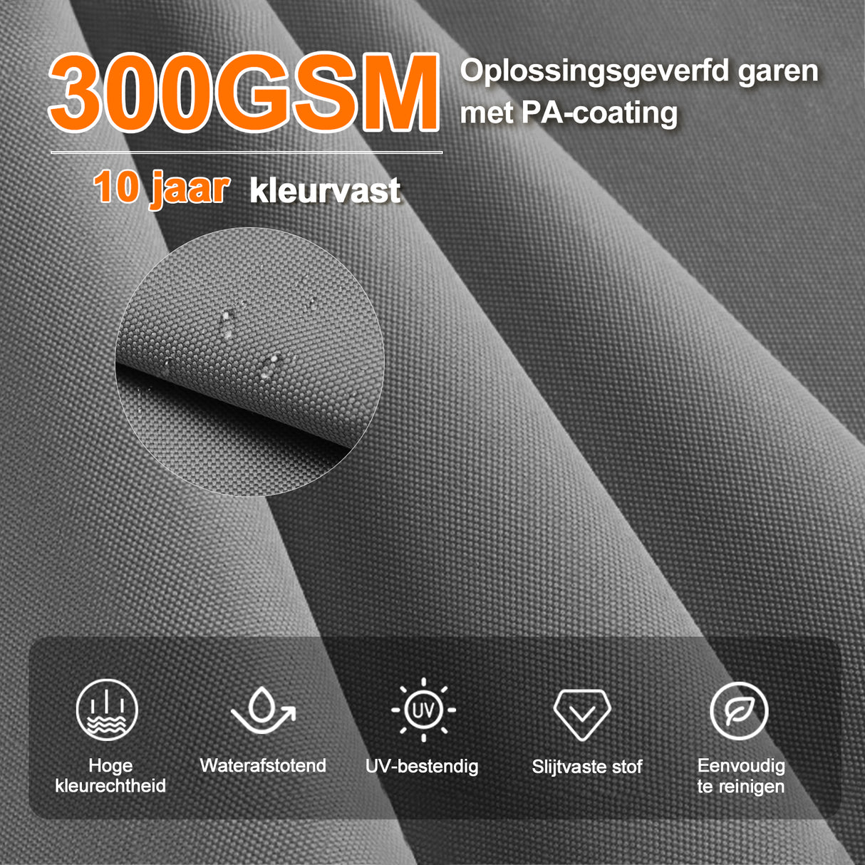 Patioslife Aegis Premium Zweefparasol – 360° Draaibaar met LED-Verlichting – Gepoedercoat Aluminium Frame – Glasvezel Baleinen – Tuin & Terras