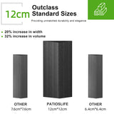 Patioslife Luxury Haven Hardtop Pergola met Afvoergoten, 120×120 mm Aluminium Palen, Dubbel Geventileerd Dak en Gordijnen | Populairste Keuze voor Tuin of Achtertuin