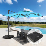 Patioslife Aegis Pro™ Cantilever Parasol met Kruisvoet — Robuust Frame en Poedergecoat Aluminium Paal voor Tuin en Terras