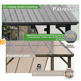 Patioslife Haven | Wandgemonteerde Hardtop Gazebo – Zware Aluminium Pergola met Dak voor Tuin