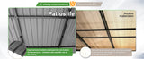 Patioslife Haven | Wandgemonteerde Hardtop Gazebo – Zware Aluminium Pergola met Dak voor Tuin