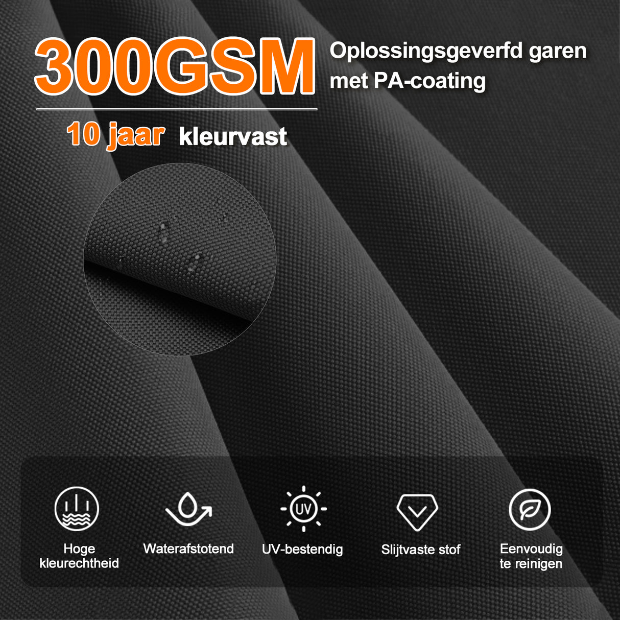 Patioslife Aegis Premium Cantilever Parasol met LED Verlichting, Glasvezel Ribs, Poedercoating Aluminium Stok & Beschermhoes — Luxe Tuin- en Terrasschaduw