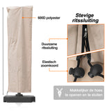 Patioslife Aegis – Parasolhoes voor Zweefparasol Ø 2,7–4 m – 600D Oxford, Waterdicht & UV-bestendig