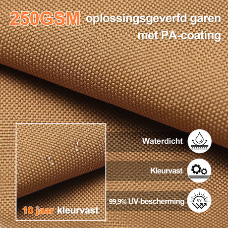 Patioslife Aegis Pro™ Cantilever Parasol met Kruisvoet — Robuust Frame en Poedergecoat Aluminium Paal voor Tuin en Terras