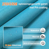 Patioslife Aegis Pro™ Cantilever Parasol met Kruisvoet — Robuust Frame en Poedergecoat Aluminium Paal voor Tuin en Terras