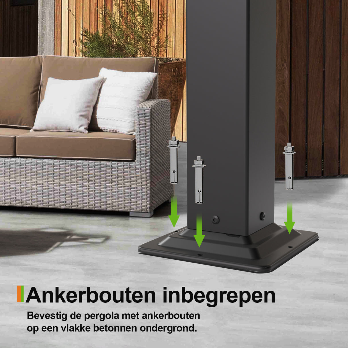 Patioslife Atlantic™ | Aluminium Lamel Pergola met Verstelbaar Dak en LED Verlichting, Vrijstaande Buiten Shelter voor Patio, Terras en Zwembad